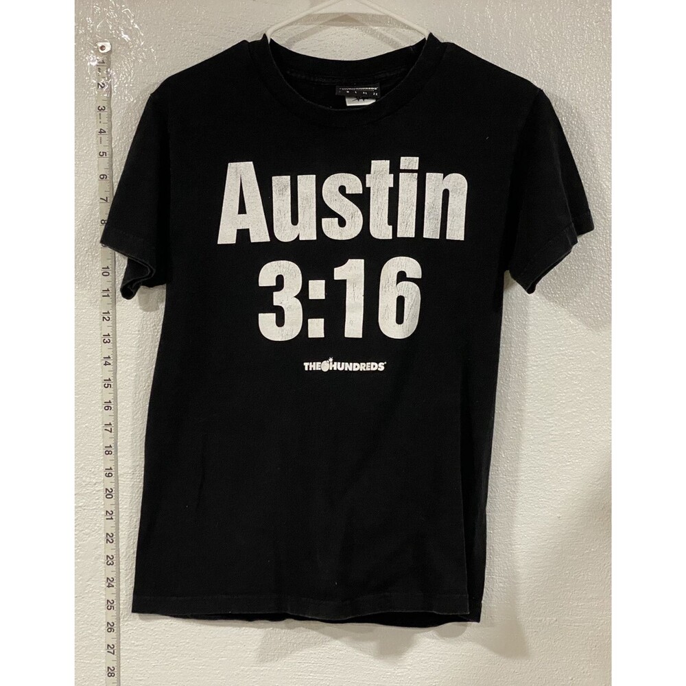 The Hundreds Stone Cold Steve Austin 3:16 Mens Sz Small T Shirt Double Sided